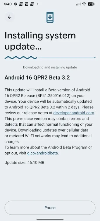 Google releases Android 16 QPR2 Beta 3.2.
